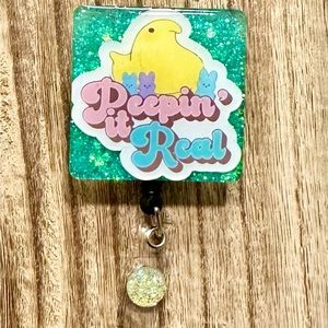 Peepin' it Real Easter Badge Reel